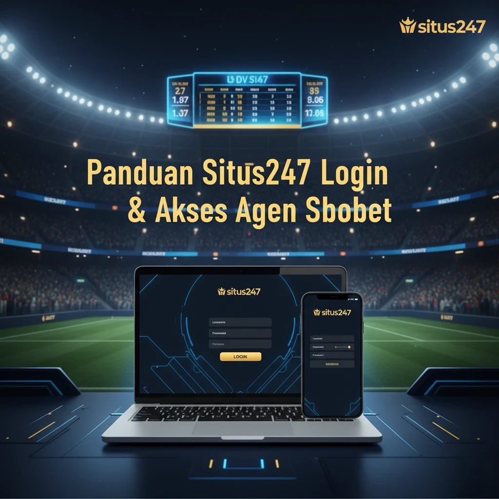 Banner panduan situs247 login dan akses agen Sbobet online