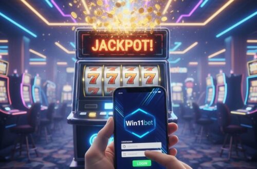 Pemain sedang login Win11bet untuk bermain slot gacor dengan RTP tinggi
